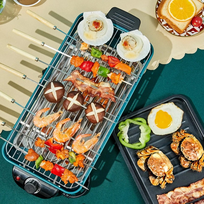 Intexca 21'' W x 8.7'' D Portable Single Burner Countertop Electric Grill