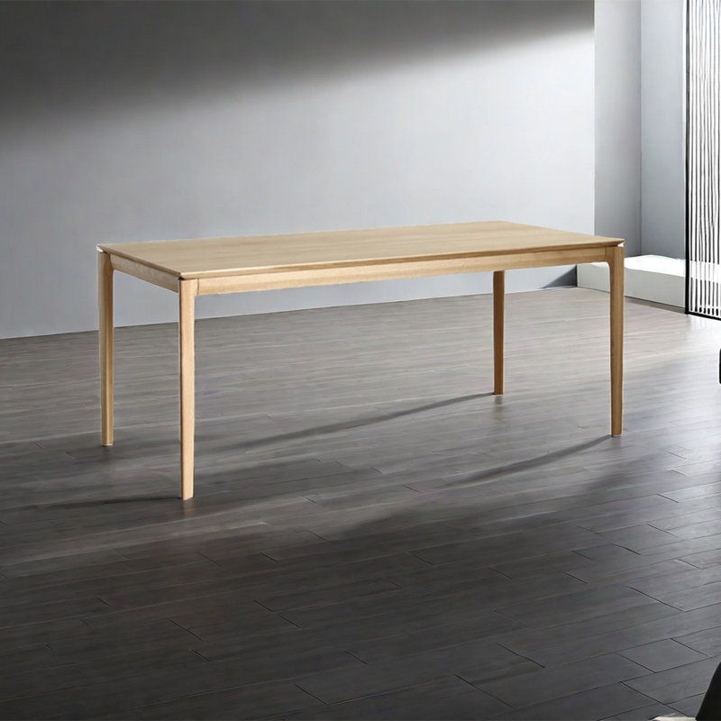 Table de salle à manger Minimalist Imported, H 29,92 po x L 86,61 po x l 37,4 po, Naturel