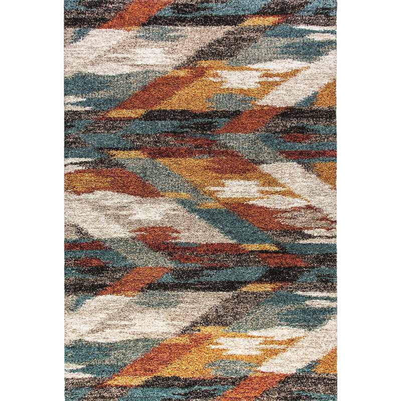 Gassaway Chevron Indoor Rug, Rectangle 7'10" x 11'2"