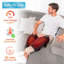 COMFIER Attelle pour genou chauffée avec massage, Vibromasseur pour genoux avec coussin chauffant pour les genoux, Masseur pour les jambes, éligibles FSA ou HSA, noir