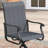 4-Person Round Patio Dining Set With Swivel Textilene Chairs-12098934
