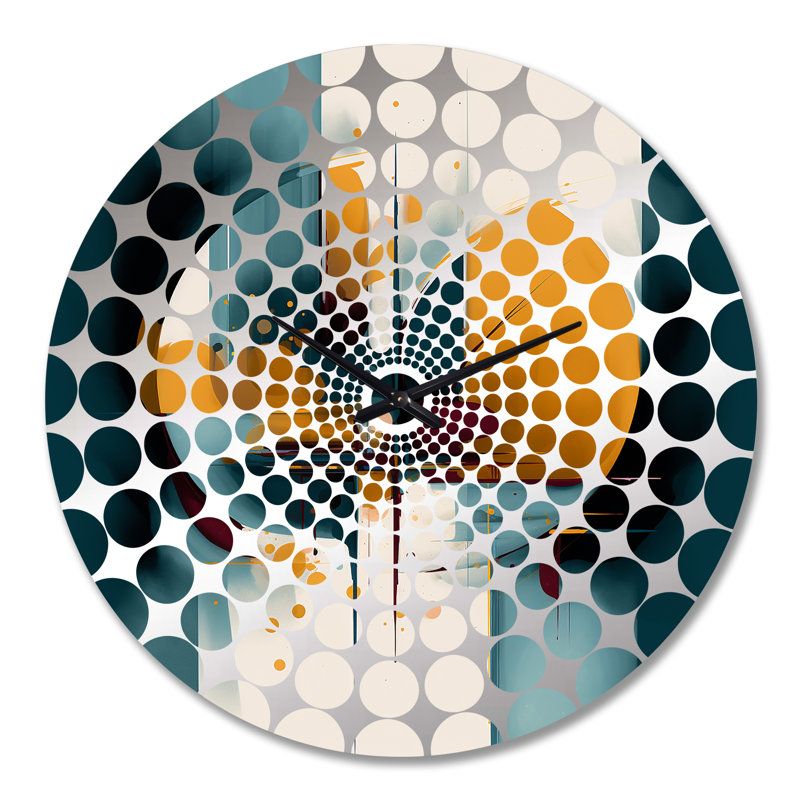 Teny - Horloge murale géométrique abstraite, Très grand