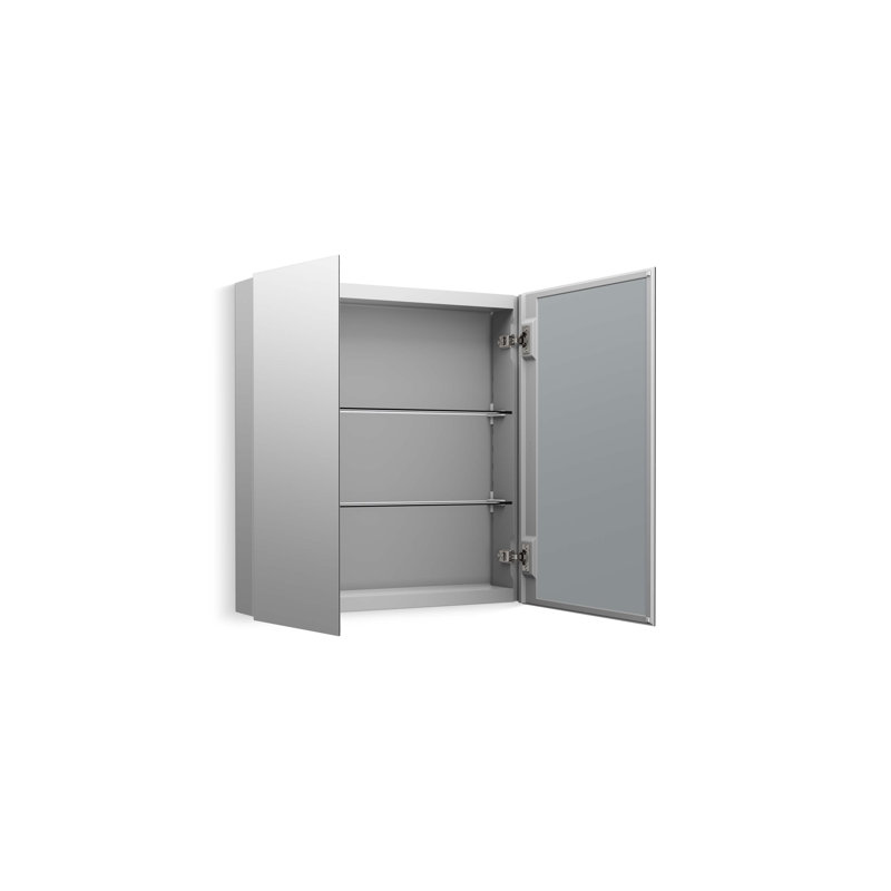 Embark Slim Rectangular Two-Door Medicine Cabinet, 26" H x 25" W x 4" D