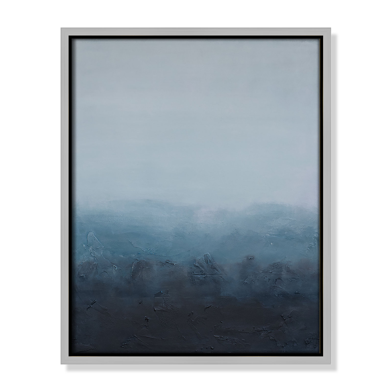Elemental I Print by S.H. Khan, 12.5'' W x 15.5'' H, Silver Floater