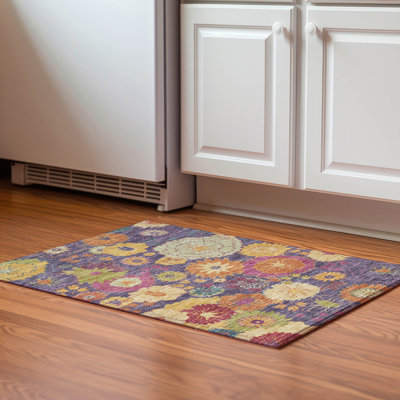 Premium Machine Washable Mayfield Floral Rug