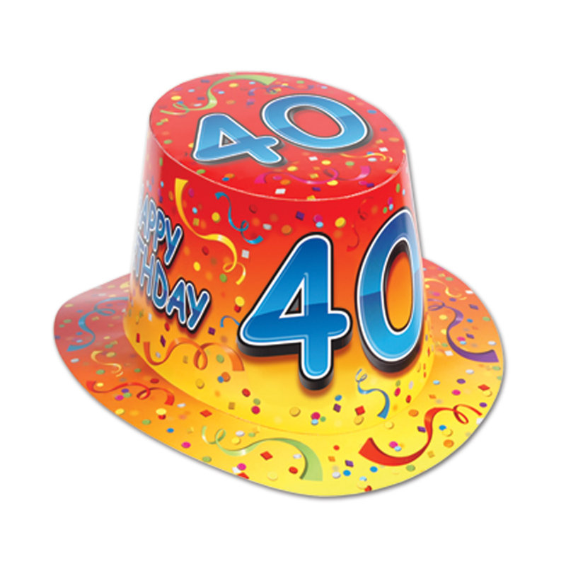 Joyeux 30e anniversaire «Happy Hat», 40, Orange