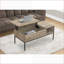 Table basse moderne 42 po - Aspect bois taupe foncé