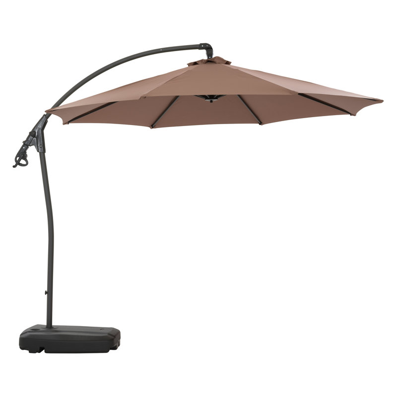 Parasol en porte-à-faux 9 pi 5 po Harita, Sable