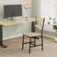 45cm H Metal Slat Back Parsons Chair-929384257
