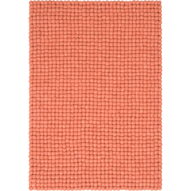 Round Wool Hand Woven Area Rug, Rectangle 90 x 130cm