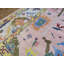 Tapis oriental rose Oushak coloré noué à la main 11 pi 10 po x 15 po 034FDAC774AE47869FCA8F37BE4B0212