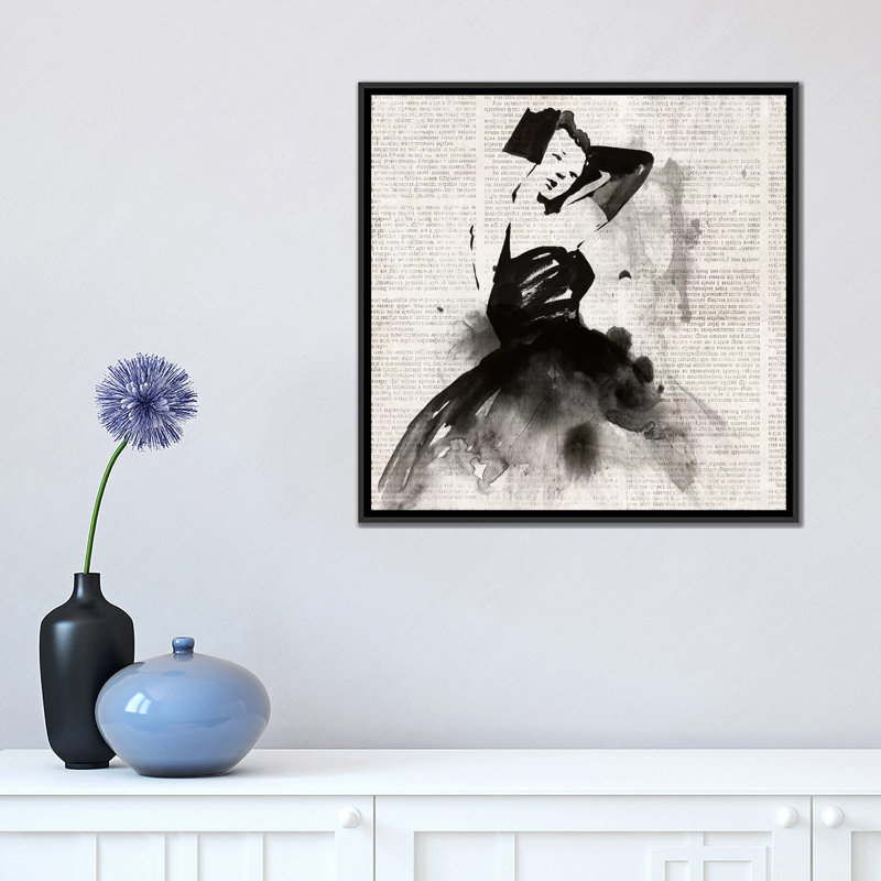 « spotlight ii », impression sur toile, H 18 po x l 18 po x P 1,5 po, Toile avec cadre noir, Pas de tapis