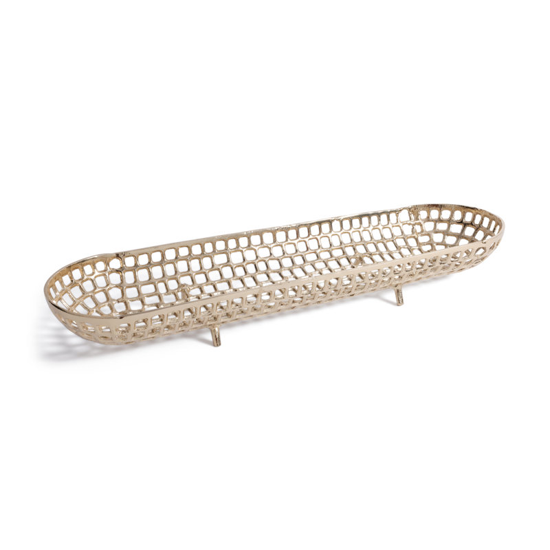 Plateau décoratif Reticolo, L 28,25 po x P 8,25 po x H 3,25 po