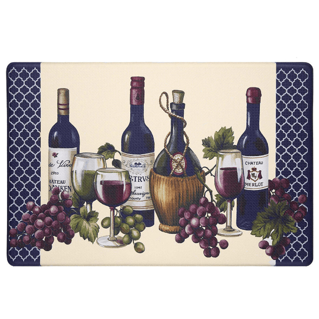 Miranda Farmhouse / Country Water Resistant Anti-Fatigue Non-Skid Kitchen Mat Rosalind Wheeler