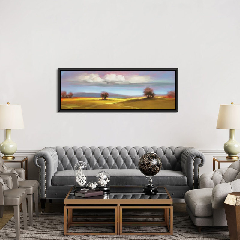 «Landscape CVI», reproduction sur toile, H 12 po x l 36 po x P 1,5 po, Toile avec cadre noir