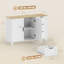 Buffet 47 "avec portes à fermeture douce, buffet moderne, blanc