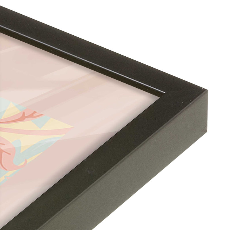 «Blush Jasmine» par William Morris, Noir, H 17 po x l 13 po, Orange