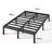 Barbieri Modern Metal Platform Bed Frame with Heavy Duty Steel Slat Support-1994905275