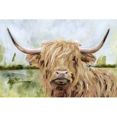 Highland Grazer I by Victoria Borges- Wrapped Canvas Painting Print