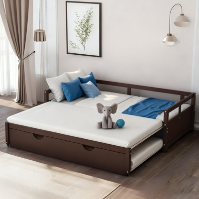 Extending Daybed with Trundle, Wooden Daybed with Trundle