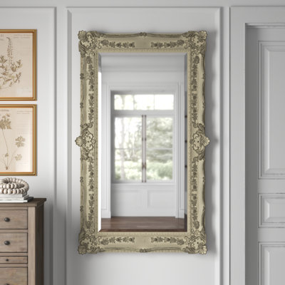 Solid Wood Rectangle Floor Mirror