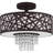 Fabric Semi Flush Mount-22375461
