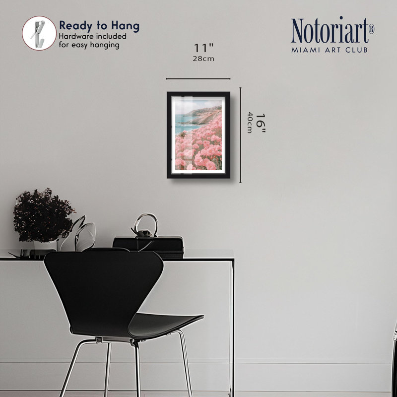 Rostre Coast Shadowbox par Notoriart, Noir, H 16 po x l 11 po