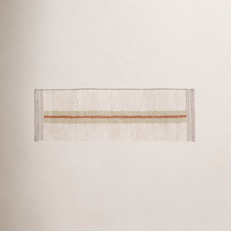 Tapis réversible Aldred Duetto sauge, Tapis de couloir 2 pi 7 po x 7 pi 6 po