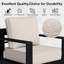 Ensemble de conversation d'extérieur en aluminium 5 pièces avec foyer d'extérieur, table pivotante, canapé et coussins beiges Abdullah-397953251