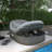 55.3" Rattan Wicker Outdoor Patio Daybed-362478092