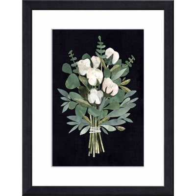 «Cut Paper Bouquet I» par Victoria Borges - peinture encadrée