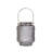 Aly Colorful Candle Holder Set Of 4, Cut Glass Jars With Iron Handles