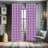 Geometric Semi-Sheer Rod Pocket Curtain Panels-45202387