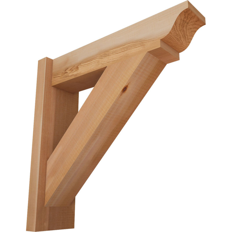 Persienne traditionnelle en bois rustique, P 20 po x H 20 po, Cèdre rouge de l'Ouest l 5 1/2 po (lisse)