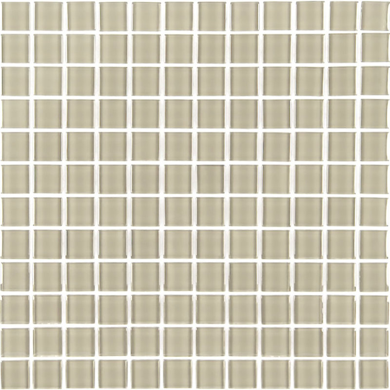 Metro 1 in. x 1 in. Glass Straight Edge Square Mosaic Wall Pool & Floor Tile
