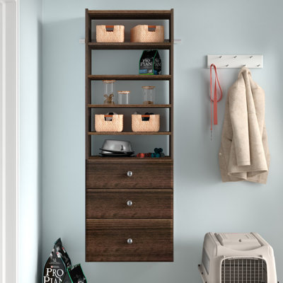 Grid Manufactured Wood Closet System