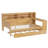Multifunctional Wooden Beds With Storage Shelves, Natural Wood Frame, Modern Home