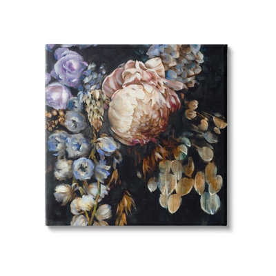 Arrangement floral traditionnel par Liz Jardine - peinture sur toile tendue