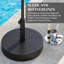 Base de parasol d'extérieur pliable robuste