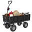 Chariot à roulettes pliable double avec capacité de 450 L et 350 L