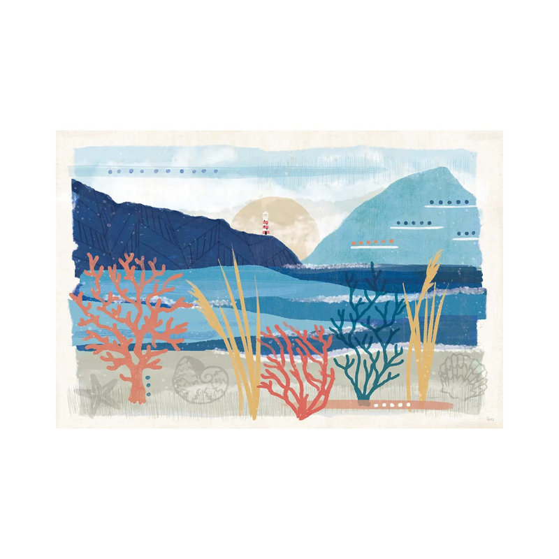 Coastal View I by Veronique Charron - No Frame Gallery-Wrapped Canvas Giclée on Canvas, Wrapped Canvas, 66.04cm H x 101.6cm W