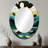 Mountain Nature's Roar II - Teal Oval Wall Mirror Decor-168002088