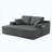 130" U-Shaped Modular Sectional Sofa with Chaise
