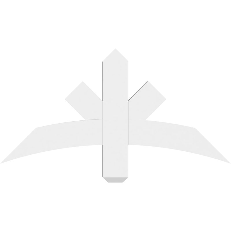 Support de pignon Alberta Alberta, H 18 po x l 36 po (pas: 12/12), P 4 po x F 4 po, PVC