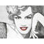 Napperon en polyester tressé Marilyn Monroe