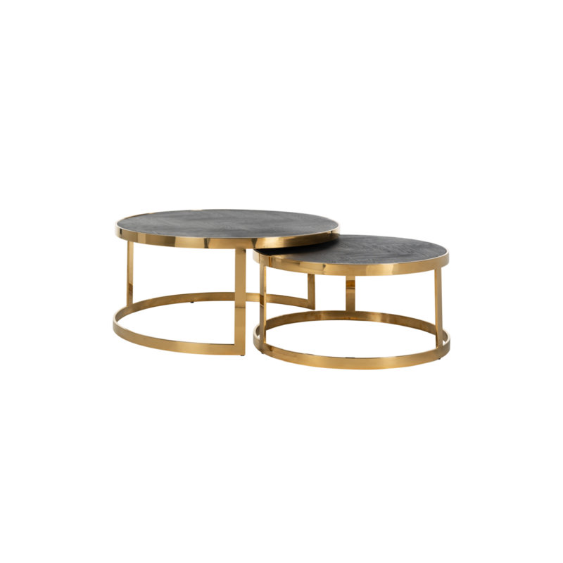 2 tables basses Blackbone, Or