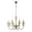 Lustre classique / traditionnel à 8 lumières à intensité variable en bronze antique