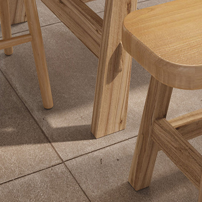 Nataija Ash Solid Wood Dining Table, 29.52"H x 78.74"L x 35.43"W