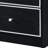 Stylish Black & Silver Accent Table With Practical Storage Arrangements Ample Drawer Space And Functionality
