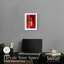 Décoration murale Ruby Flame II Shadowbox Print Glam par Notoriart, cadre blanc, 11 x 16-1552629032-1552629026